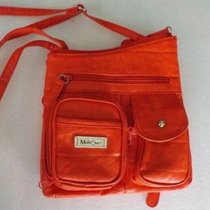 Red Multi Sac CrossBody Bag